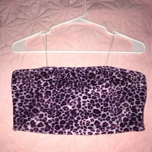 💜 Purple Leopard Crop Top 💜